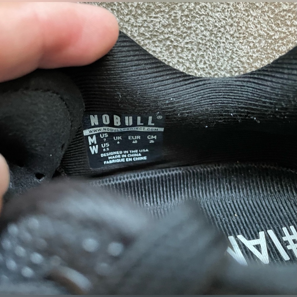 NOBULL women’s all black trainers/sneakers - Picture 6 of 6